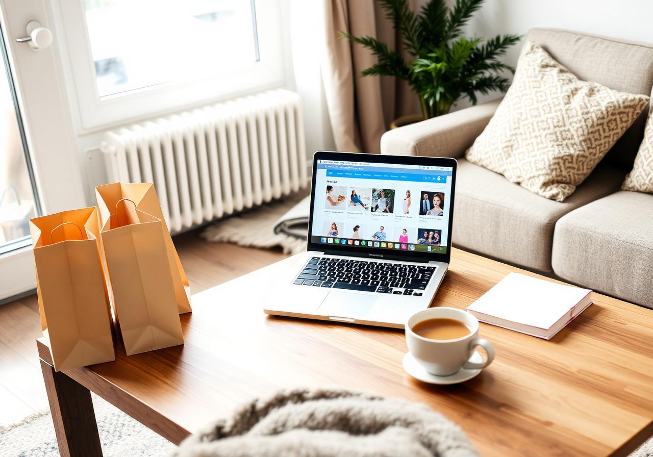 Online-Shopping zu Hause